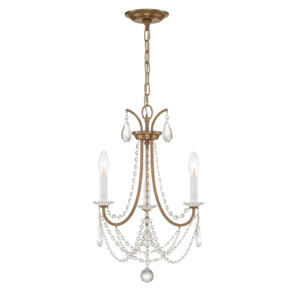 Karrington 14'' Aged Brass Chandelier
