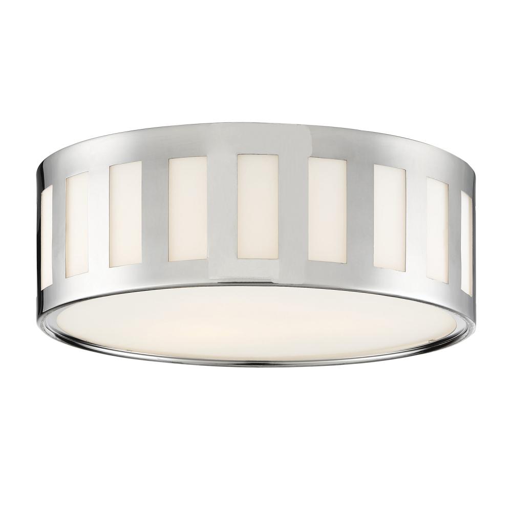 Kendal 14'' Polished Nickel Flush Mount