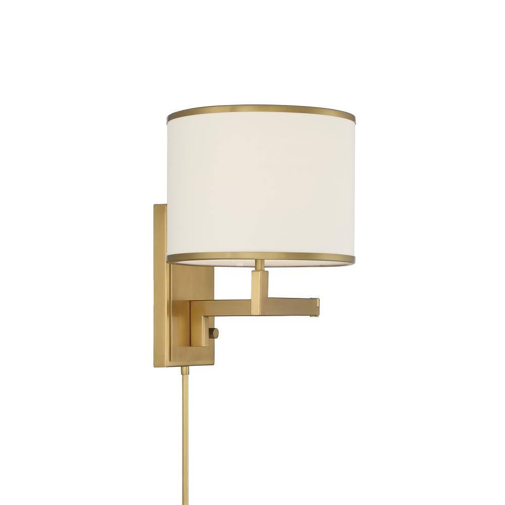 Madison 10'' Aged Brass Task Sconce