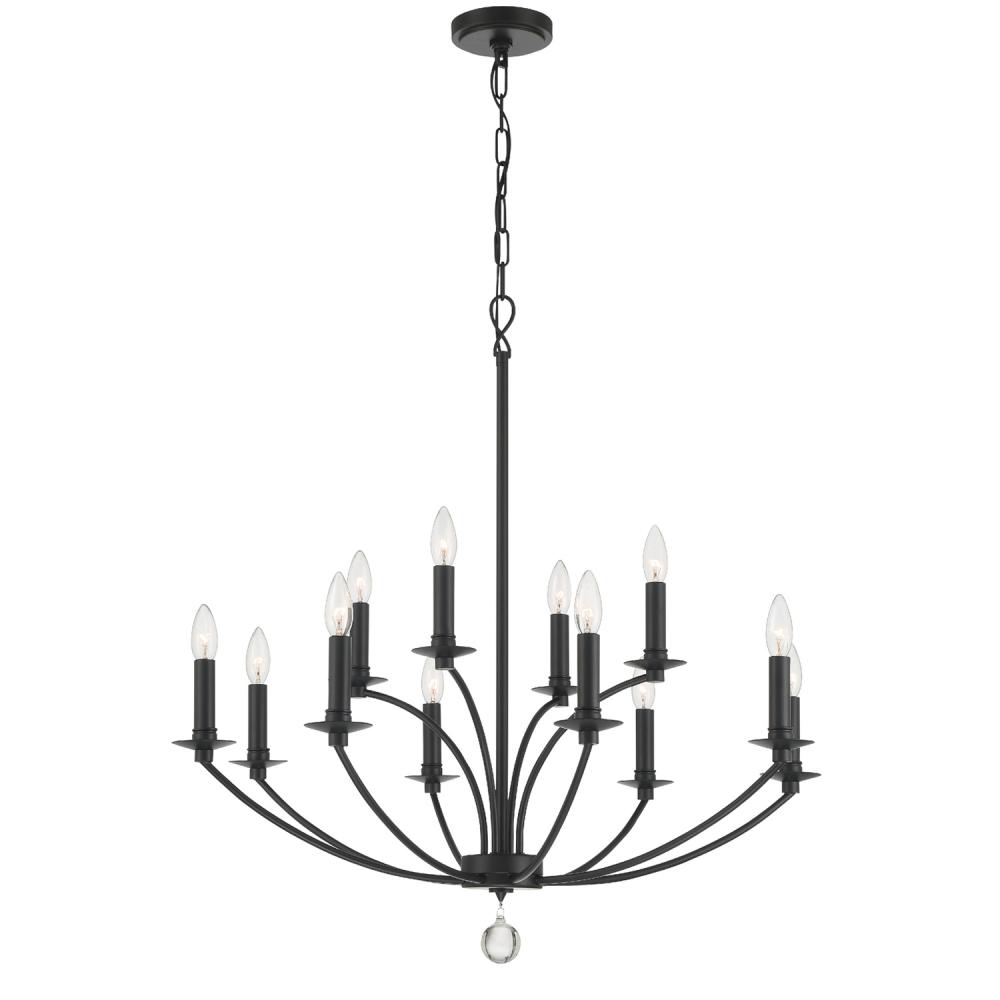 Mila 32'' Black Chandelier