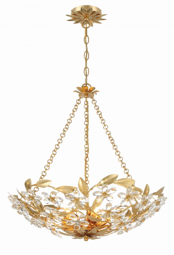 Marselle 24'' Antique Gold Chandelier