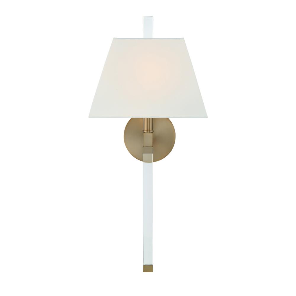 Renee 10'' Aged Brass Sconce
