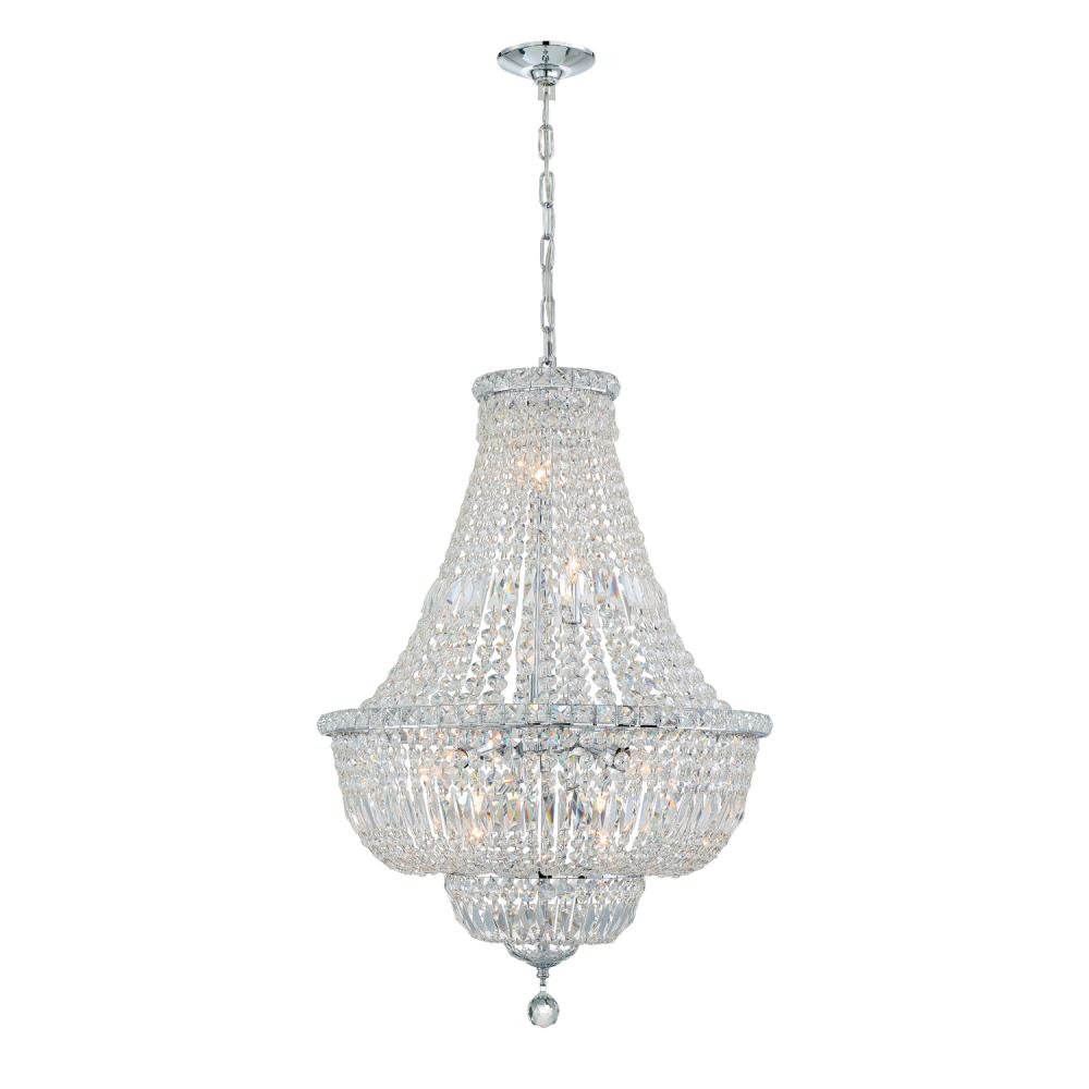 Roslyn 22'' Polished Chrome Chandelier