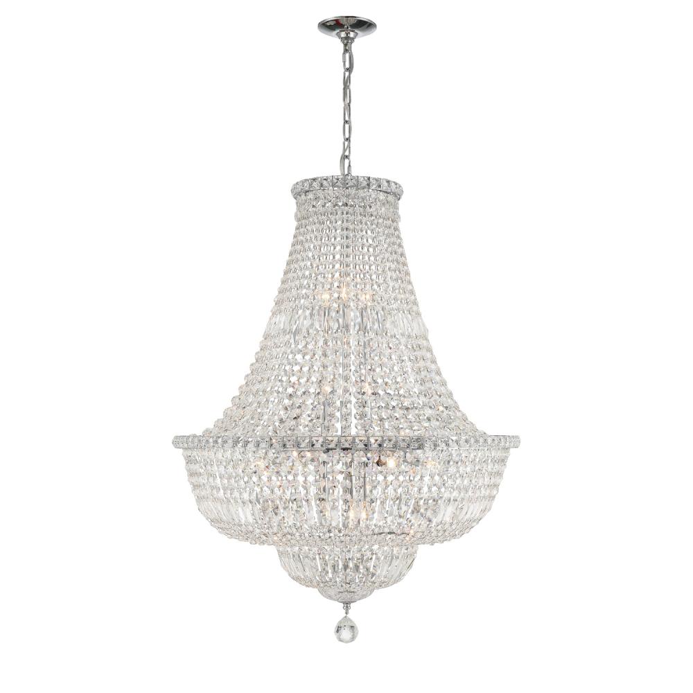 Roslyn 28'' Polished Chrome Chandelier