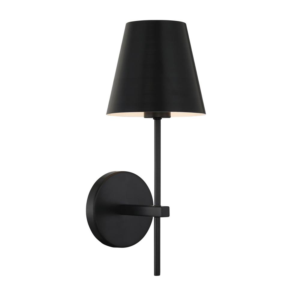 Xavier 6'' Matte Black Sconce