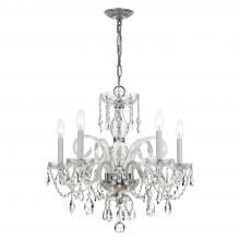 Crystorama 1005-CH-CL-MWP - Traditional Crystal 22'' Hand Cut Crystal Polished Chrome Chandelier