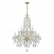 Crystorama 1110-PB-CL-MWP - Traditional Crystal 32'' Hand Cut Crystal Polished Brass Chandelier