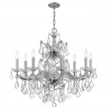 Crystorama 4408-CH-CL-MWP - Maria Theresa 26'' Hand Cut Crystal Polished Chrome Chandelier