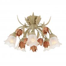Crystorama 4800-SR - Southport 22'' Sage Rose Semi Flush Mount