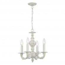 Crystorama 5124-AW - Paris Market 13.5'' Antique White Chandelier