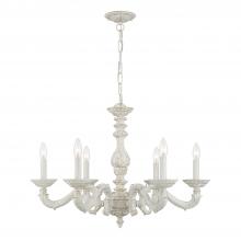Crystorama 5126-AW - Paris Market 28'' Antique White Chandelier