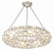 Crystorama 525-SA - Palla 24'' Antique Silver Chandelier