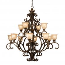 Crystorama 7412-BU - Norwalk 48'' Bronze Umber Chandelier