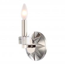 Crystorama 8851-PN - Carson 5'' Polished Nickel Sconce