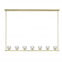 Crystorama ARA-10267-SB - Aragon 56'' LED Soft Brass Linear Chandelier