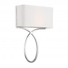 Crystorama BRK-A3702-PN - Brinkley 10'' Polished Nickel Sconce