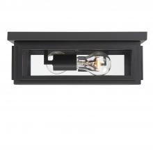Crystorama BYR-80100-MK - Byron 12.75'' Matte Black Outdoor Flush Mount