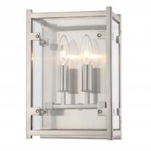 Crystorama DAN-8792-BN - Danbury 8'' Brushed Nickel Sconce