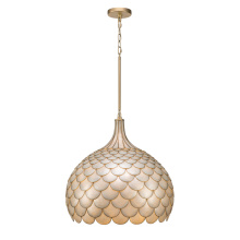Crystorama DRB-7005-SG - Darby 21'' Soft Gold Pendant