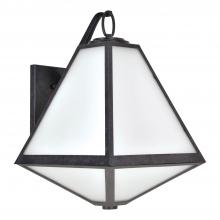 Crystorama GLA-9702-OP-BC - Brian Patrick Flynn Glacier 14'' Black Charcoal Outdoor Sconce