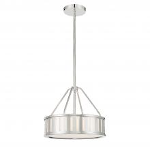 Crystorama KEN-8303-PN - Kendal 15.5'' Polished Nickel Chandelier