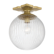 Crystorama ORY-1003-AG-CL - Orly 10'' Aged Brass Semi Flush Mount