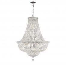 Crystorama ROS-A1015-CH-CL-MWP - Roslyn 28'' Polished Chrome Chandelier
