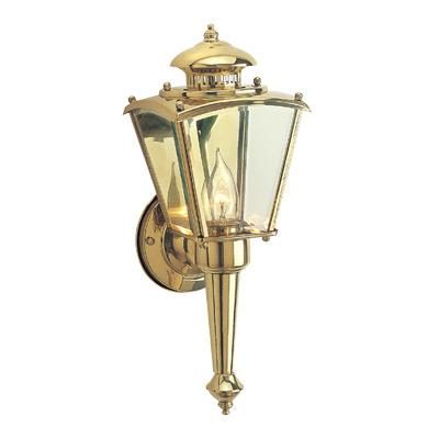 Beveled Glass Lantern 15.5" 1-Light Outdoor Wall Lantern