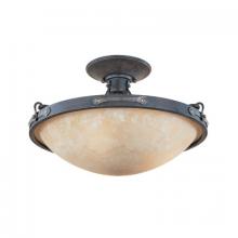 Designers Fountain 97311-WSD - Austin 16.25" 3-Light Semi-Flush