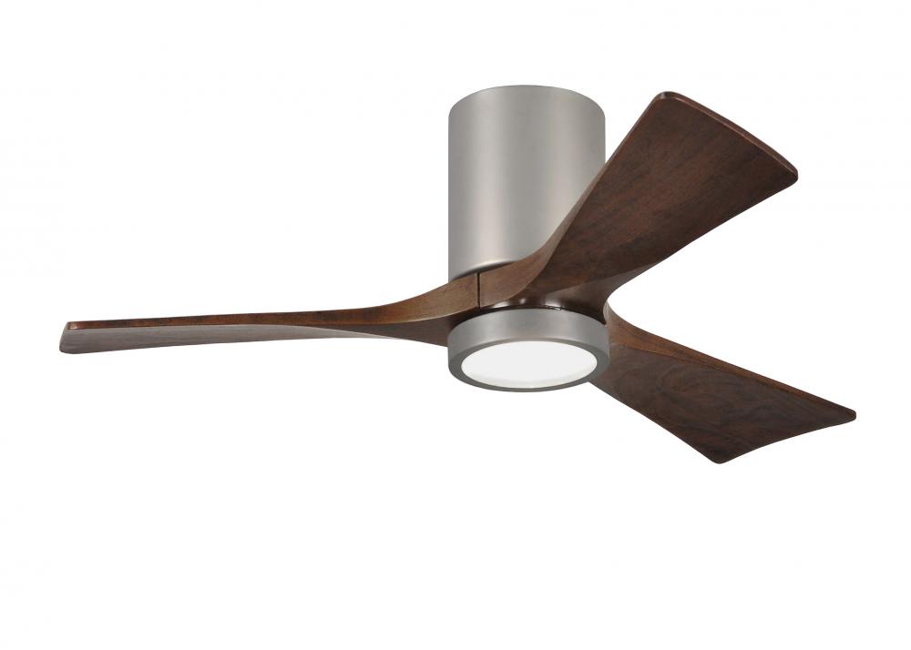 Irene - 3HLK - Brushed Nickel - Walnut Tone Blades - 42" Blades