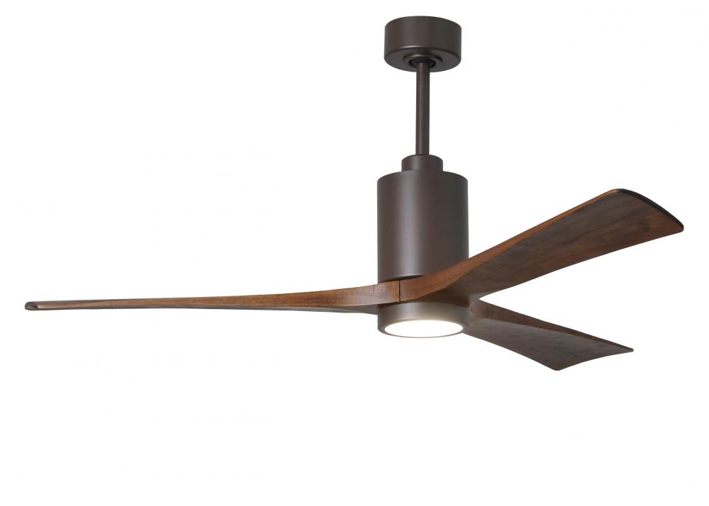 Patricia - 3 - 60" Three Blade Ceiling Fan - 5CCT Integrated LED - Textured Bronze Finish