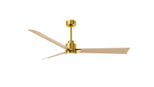 Matthews Fan Company AKLK-BRBR-LM-56 - Alessandra - 56" Three Blade Transitional Ceiling Fan - 5CCT Integrated LED - Brushed Brass Fini