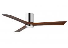 Matthews Fan Company IR3HLK-CR-WA-60 - Irene - 3HLK - Polished Chrome - Walnut Tone Blades - 60" Blades