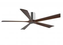 Matthews Fan Company IR5H-CR-WA-60 - Irene - 5H - Polished Chrome - Walnut Tone Blades - 60" Blades