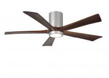Matthews Fan Company IR5HLK-BN-WA-52 - Irene - 5HLK - Brushed Nickel - Walnut Tone Blades - 52" Blades