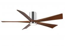 Matthews Fan Company IR5HLK-CR-WA-60 - Irene - 5HLK - Polished Chrome - Walnut Tone Blades - 60" Blades