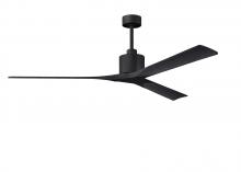Matthews Fan Company NKXL-BK-BK-72 - Nan XL - 72" Ceiling Fan - Matte Black Finish - Matte Black Blades