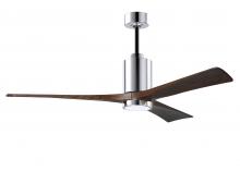 Matthews Fan Company PA3-CR-WA-60 - Patricia - 3 - 60" Three Blade Ceiling Fan - 5CCT Integrated LED - Polished Chrome Finish