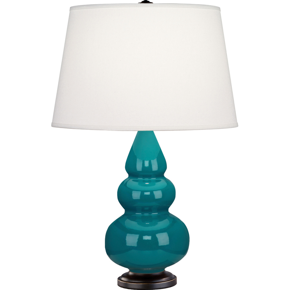 Peacock Small Triple Gourd Accent Lamp