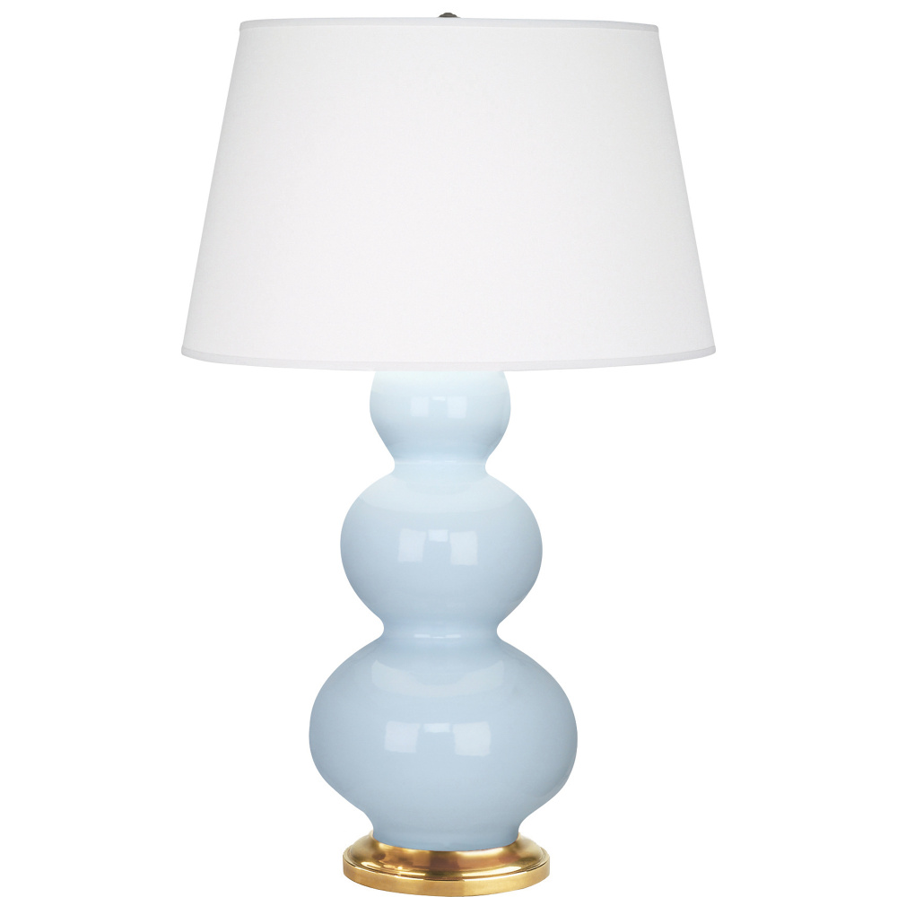 Baby Blue Triple Gourd Table Lamp