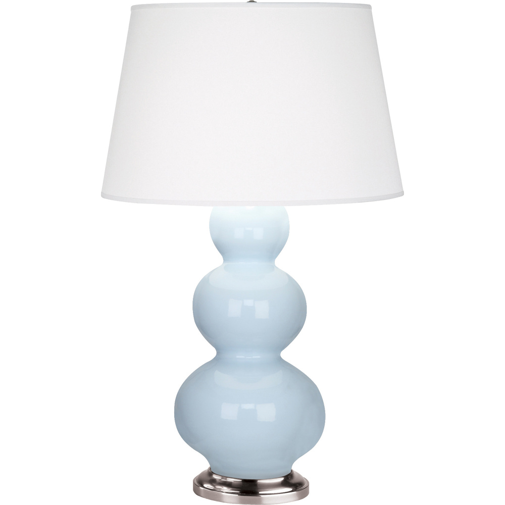 Baby Blue Triple Gourd Table Lamp