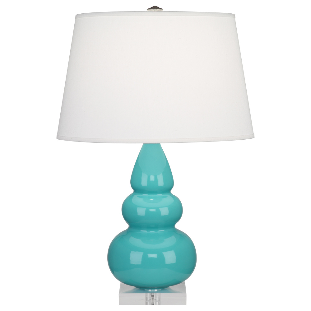 Egg Blue Small Triple Gourd Accent Lamp