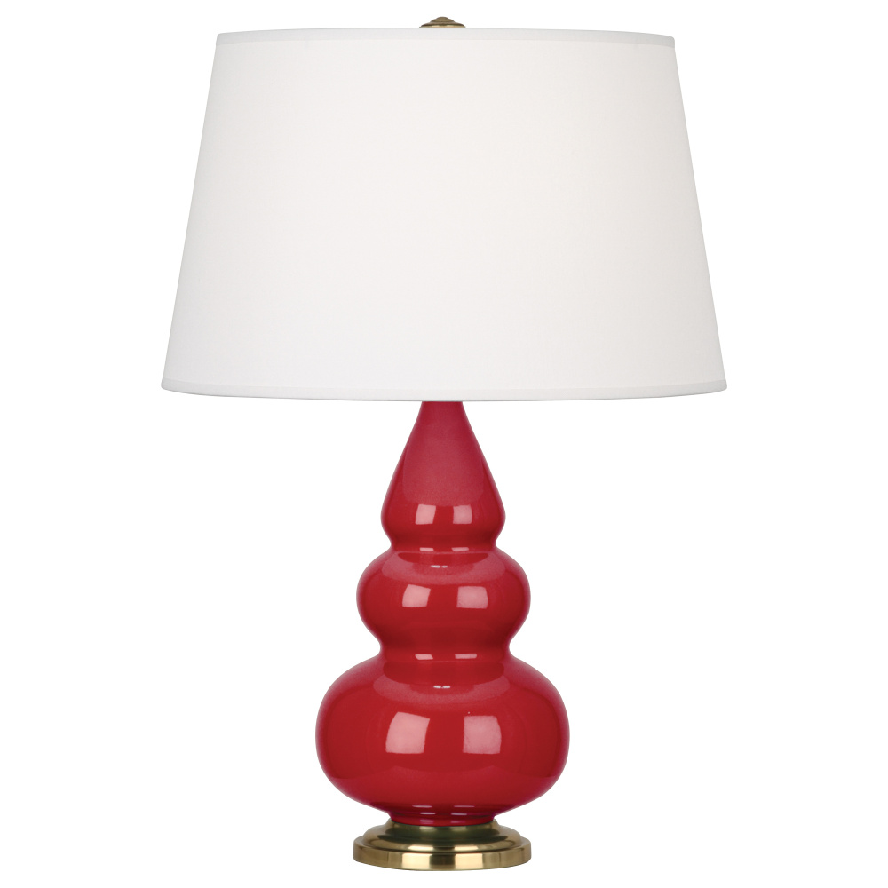 Ruby Red Small Triple Gourd Accent Lamp