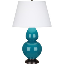 Robert Abbey 1752X - Peacock Double Gourd Table Lamp