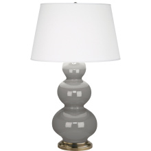 Robert Abbey 319X - Smokey Taupe Triple Gourd Table Lamp