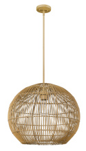 Acclaim Lighting IN20006WK - Coastal 19.25 in. Camel Rattan 1-Light Pendant
