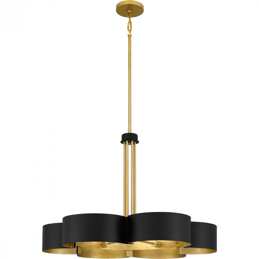Balsam 6-Light Matte Black Chandelier