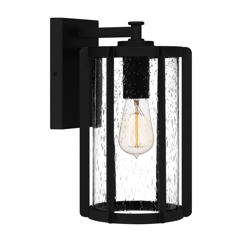 Hazel 1-Light Earth Black Outdoor Wall Lantern