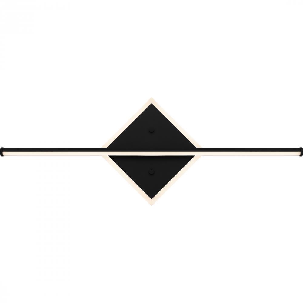 Parcelle Integrated LED Matte Black Vanity Light