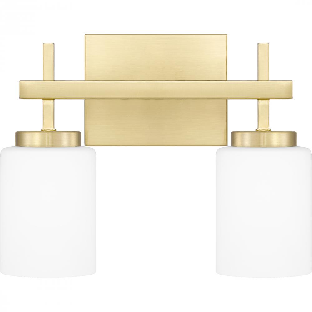 Wilburn Integrated LED Satin Brass Vanity Light